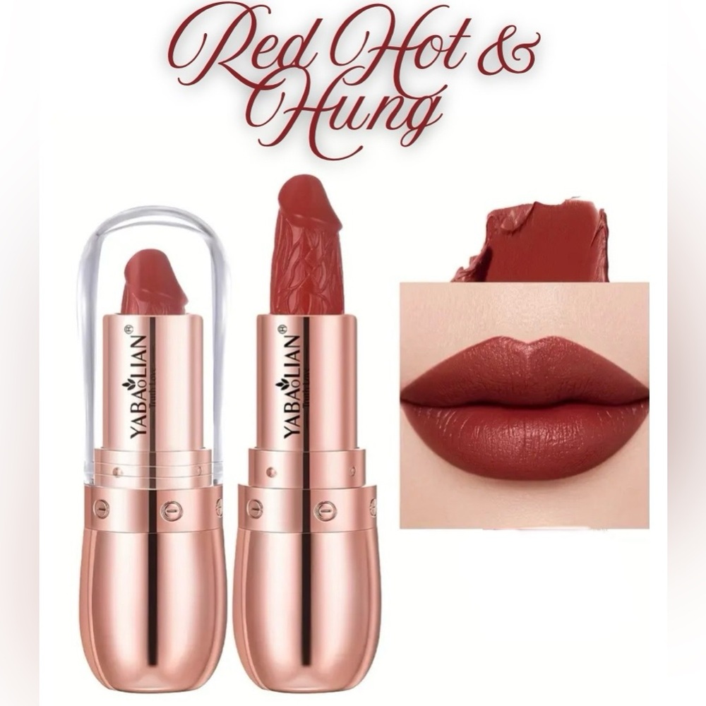 Mushroom Shaped Lipstick With Intricate Veiny Accents